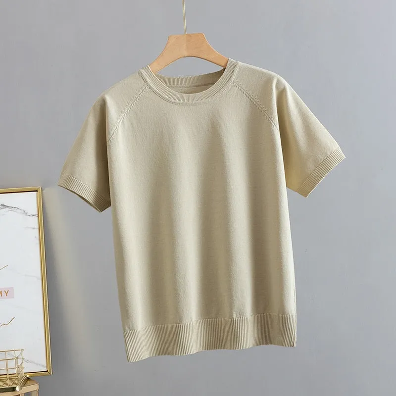 Basic Knit T-shirt