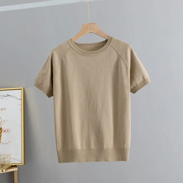 Basic Knit T-shirt