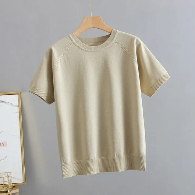 Basic Knit T-shirt