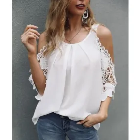 Casual shirt with sling cutout sleeves