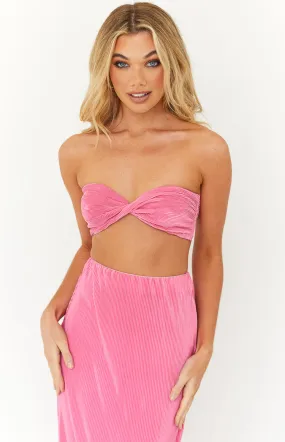 Elena Pink Crop Top