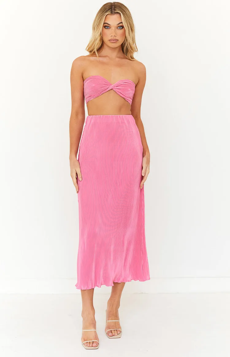 Elena Pink Crop Top