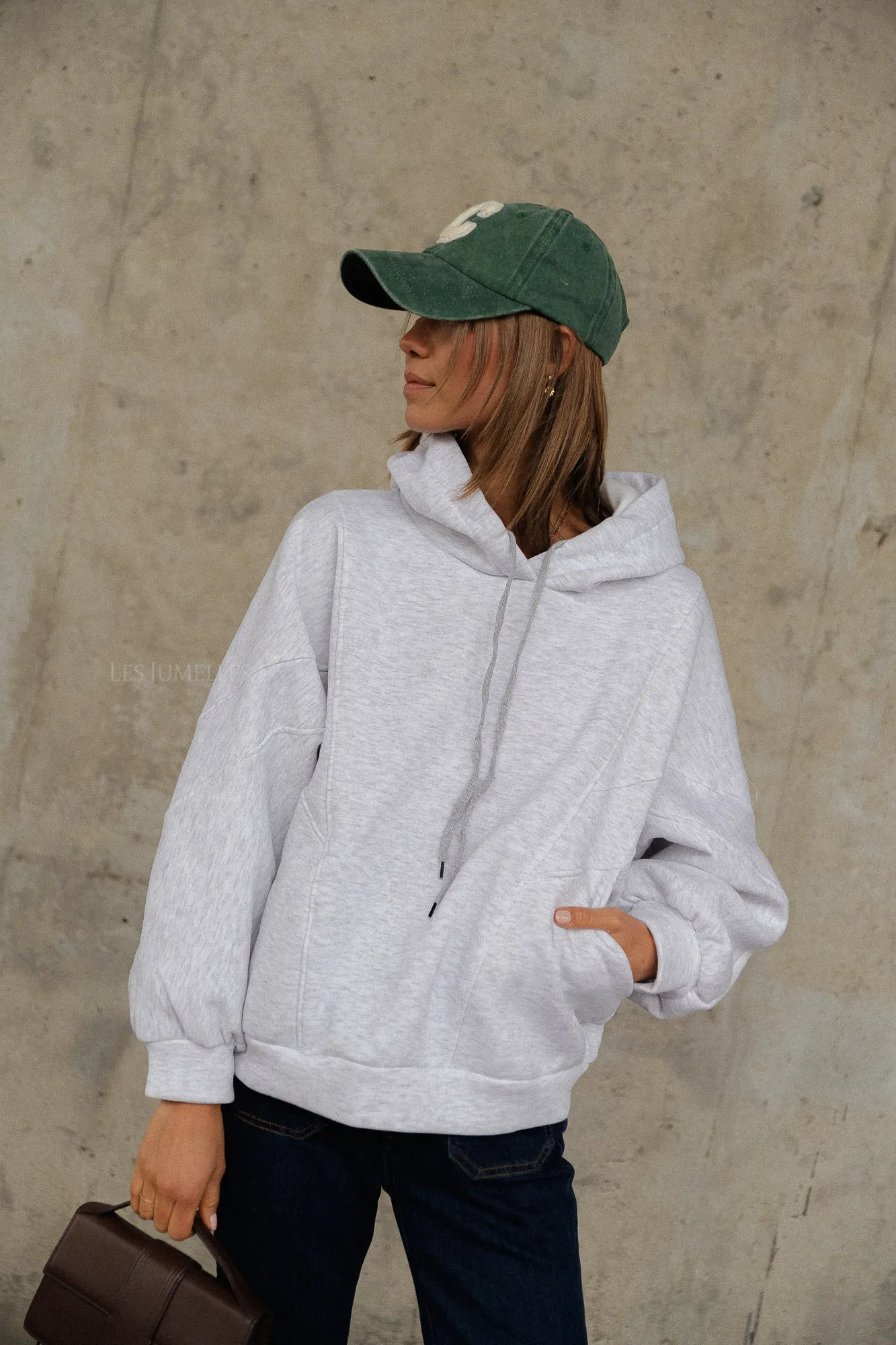 Harper hoodie light grey