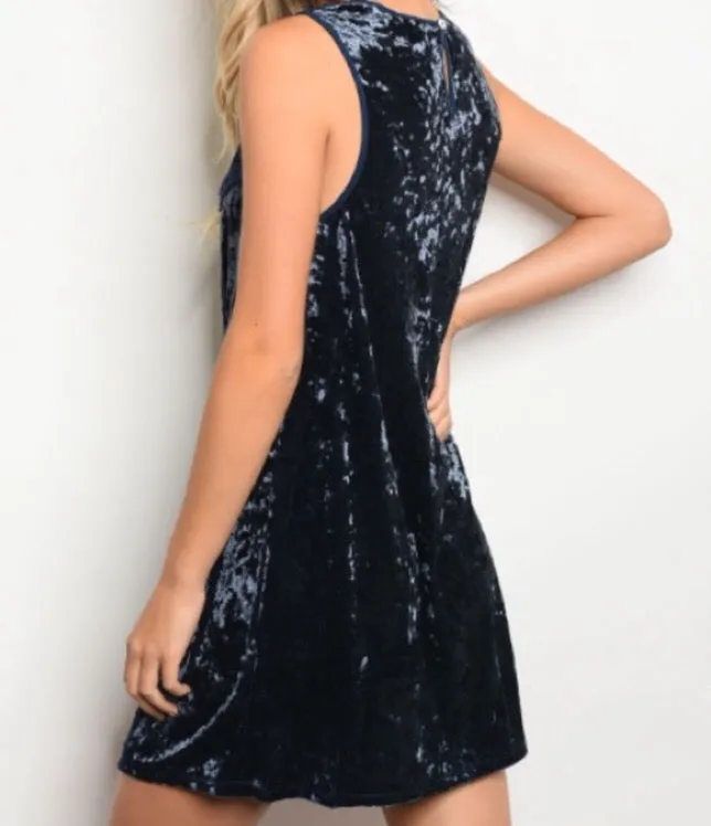 Last Night's Dream Velvet Dress