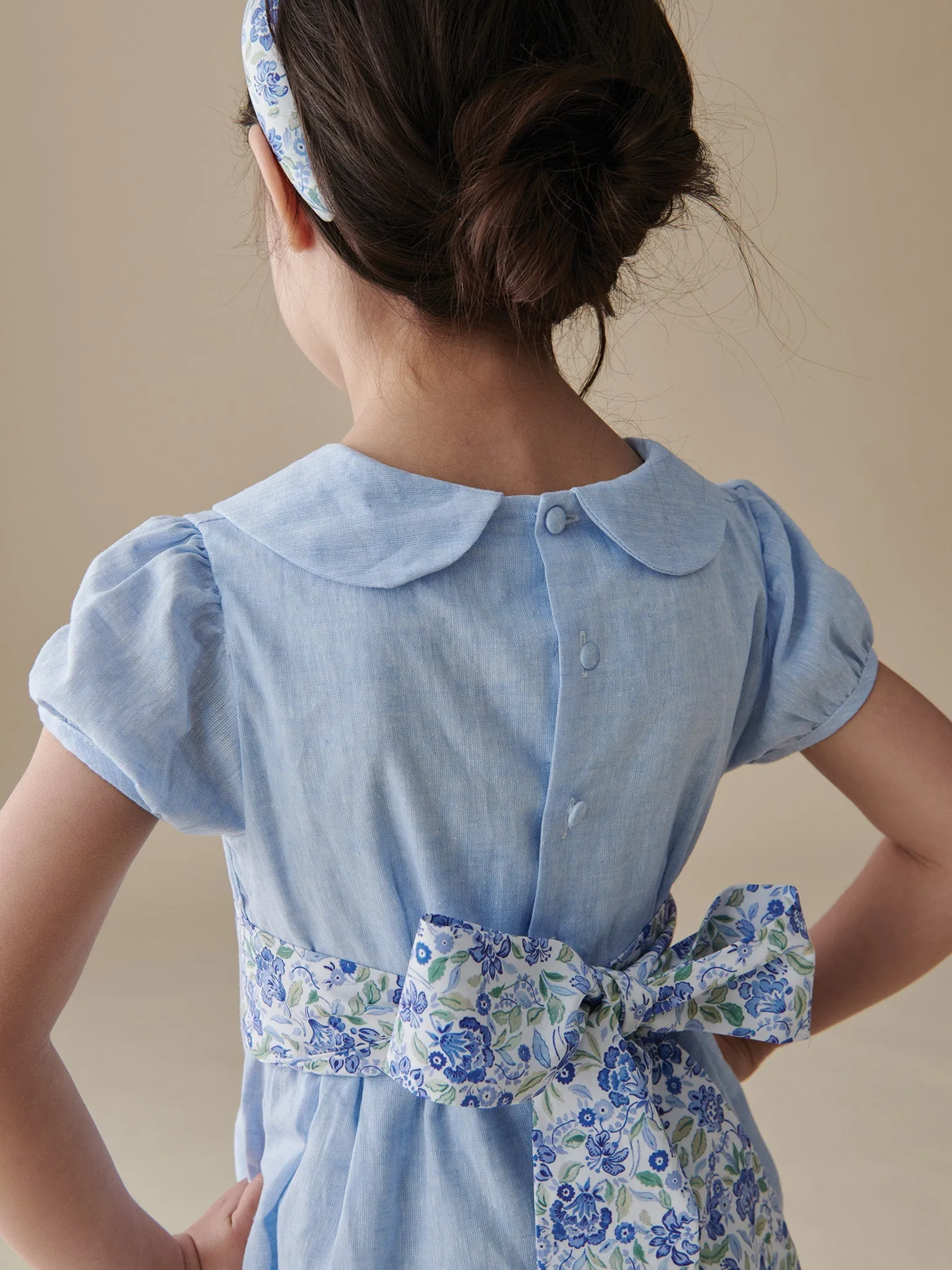 Light Blue Madeira Girl Dress