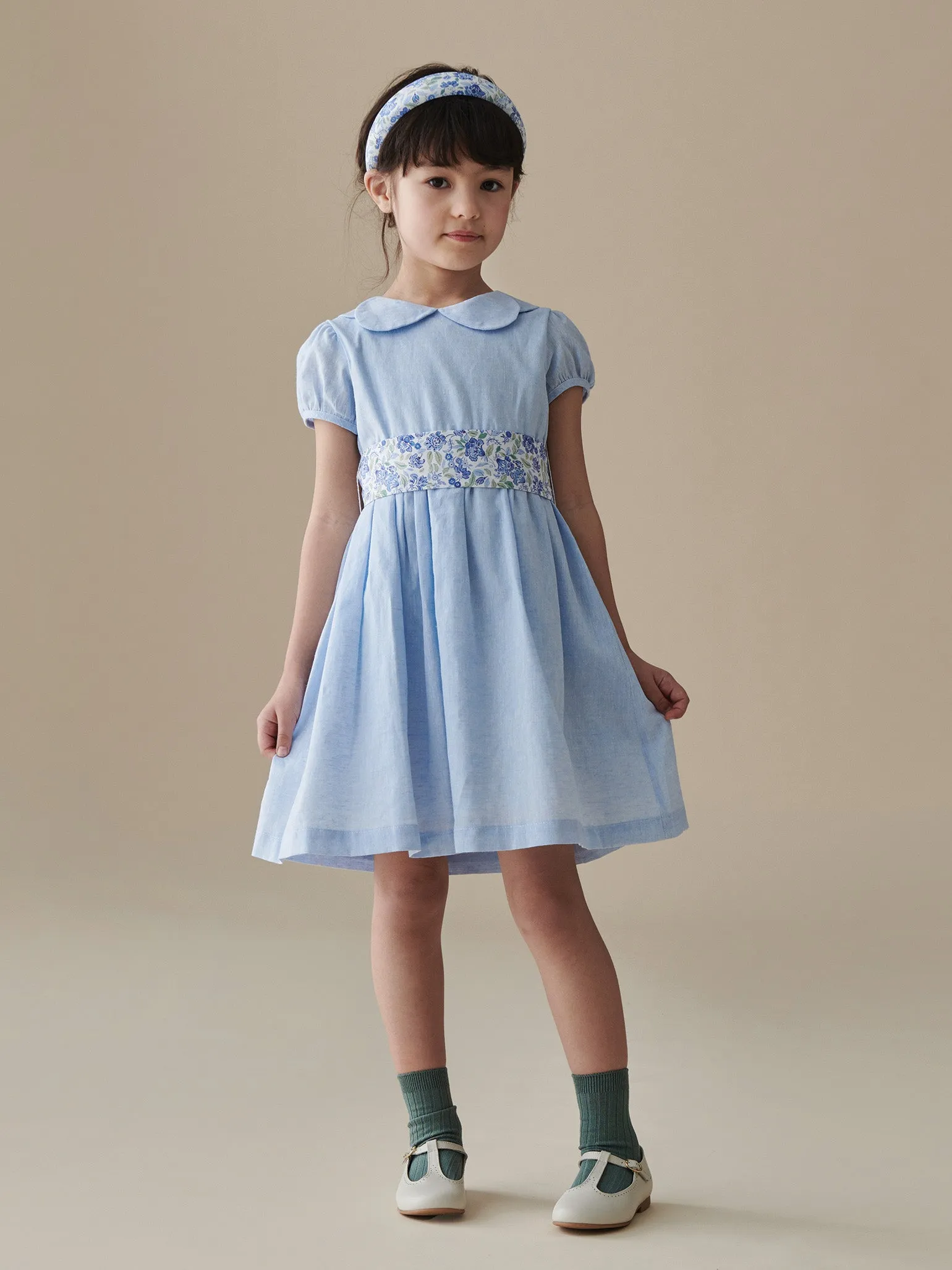 Light Blue Madeira Girl Dress