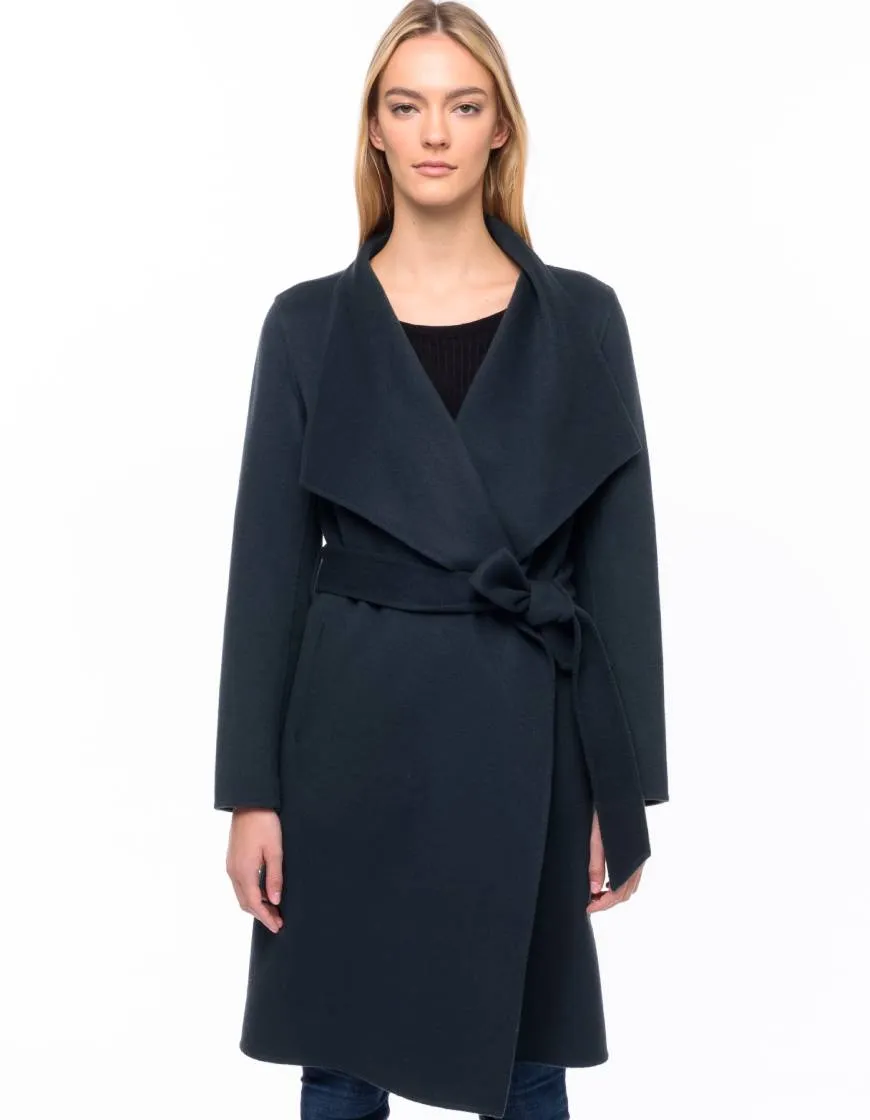 Line Meghan Long Wrap Woven Coat - Dusk