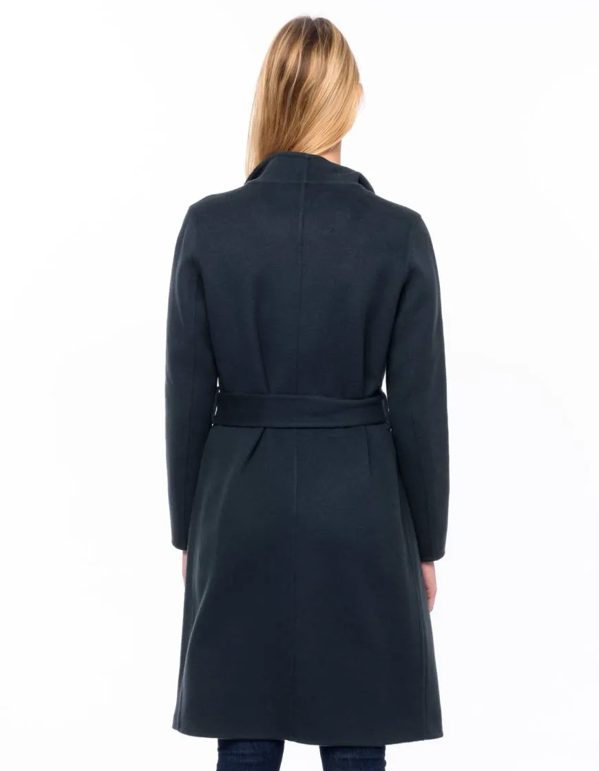 Line Meghan Long Wrap Woven Coat - Dusk