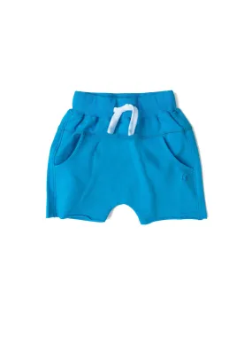 Little Bipsy | Raw Edge Harem Short - Electric Blue