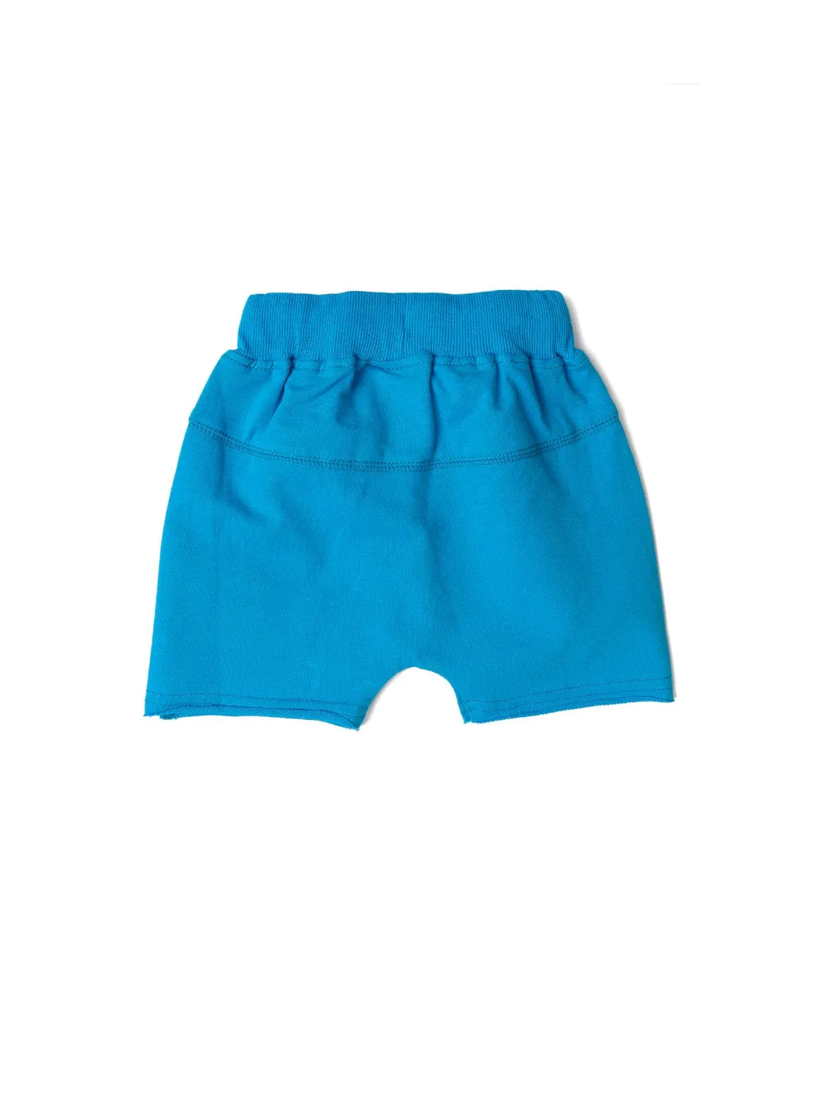 Little Bipsy | Raw Edge Harem Short - Electric Blue