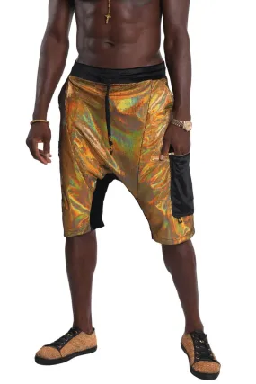 Mens Harem Shorts - Gold Rush