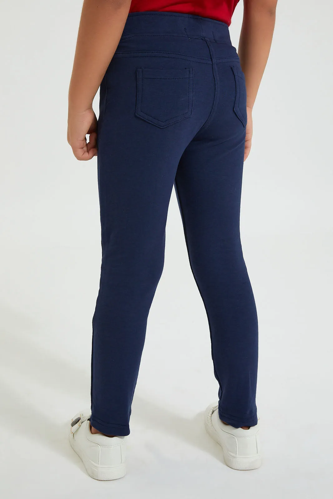 Navy Knitted Jegging