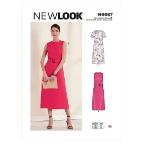 Newlook Pattern N6667 Misses' Shift Dresses