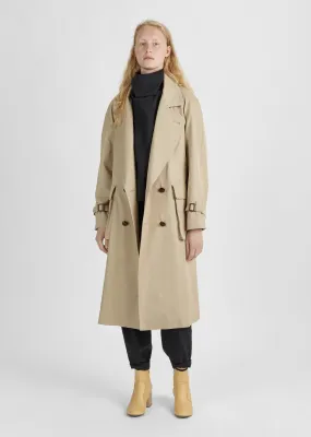 Oversized Cotton Trench Coat