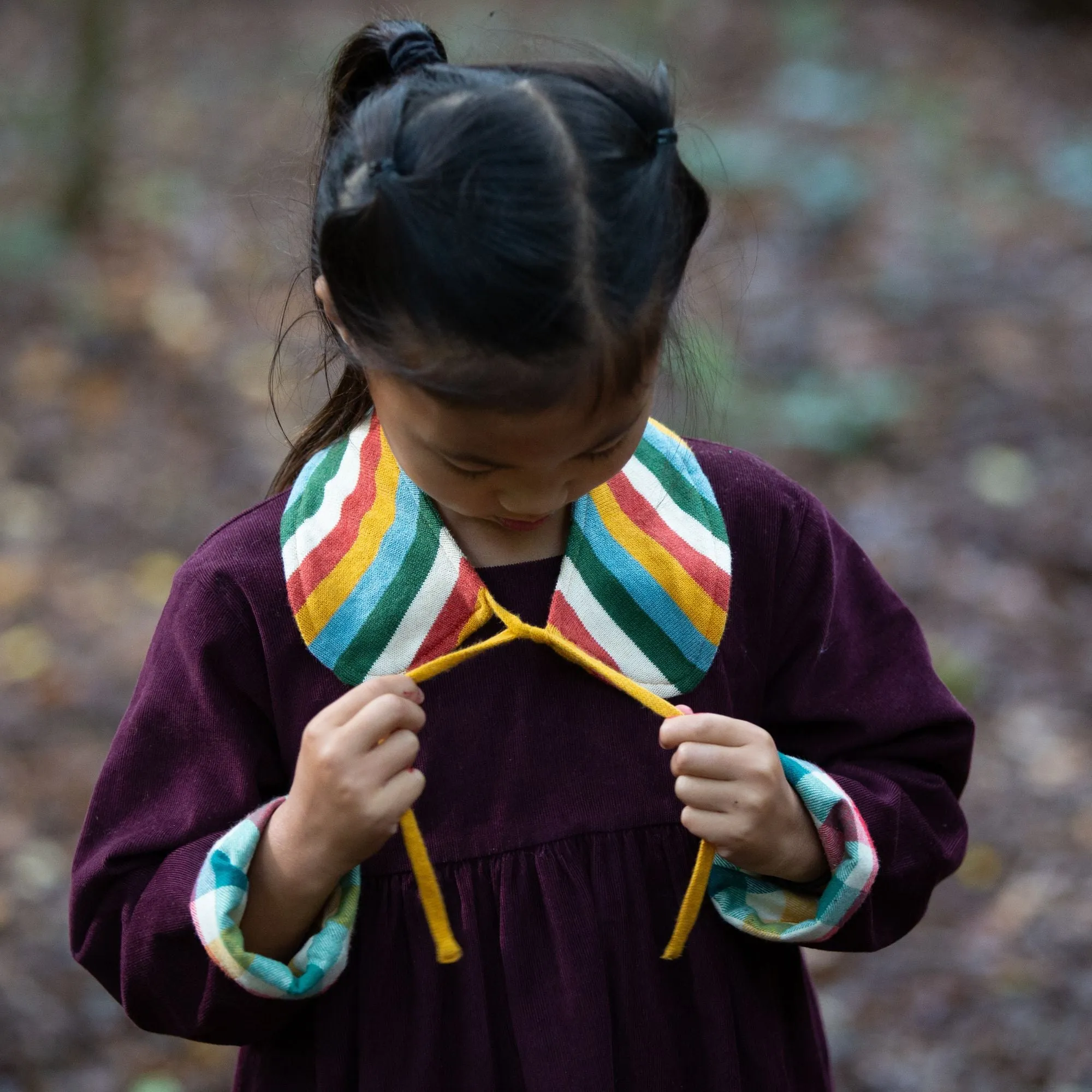 Rainbow Knitted Collar