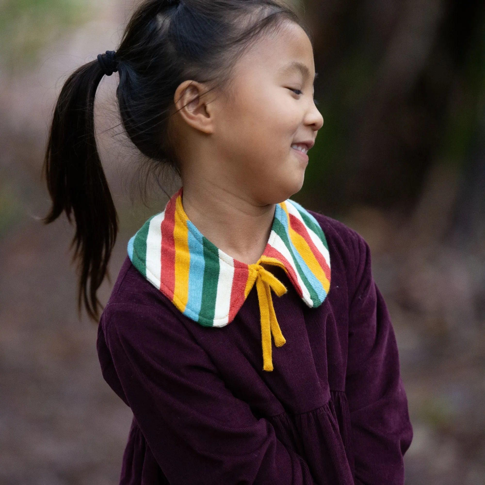 Rainbow Knitted Collar