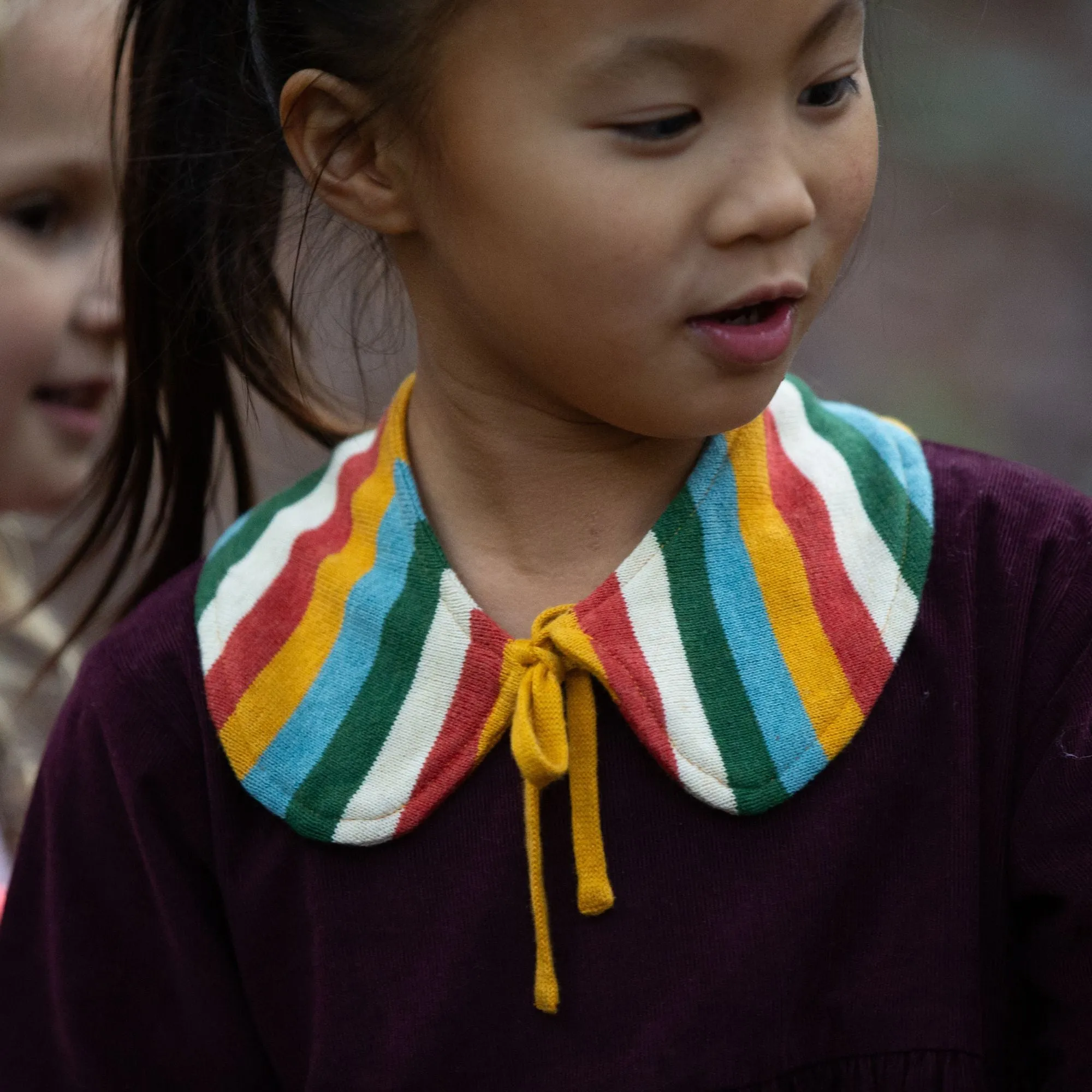 Rainbow Knitted Collar