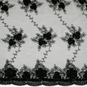 Rosette Mesh - Black