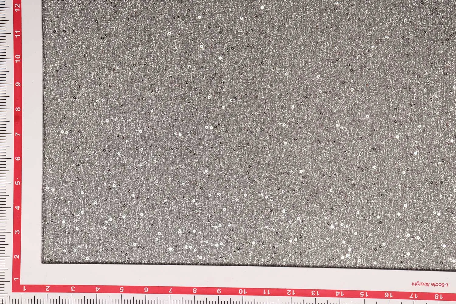 Silver Crushed Sequin Knit Fabric